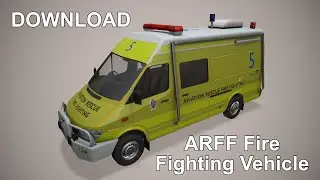 Fire Fighting Vehicle 3D Model