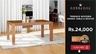 Royaloak | Terence Wooden Dining Table 6 Seater