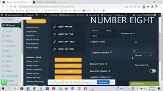 Setting Assignments in Front End and Adding File types in back end