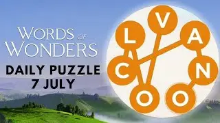 Words Of Wonders: Crossword DAILY PUZZLE 7 July