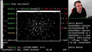 Coding a Starfield Animation in C
