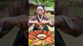 Spicy Seafood Boil Mukbang 🦐🔥 Giant Lobster & Shrimp Eating Show #eatingshow #lobster #spicyfood