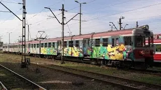 EN57-1282 -  Kibelek w Graffiti - ŚDM - Krak&oacute;w Płasz&oacute;w