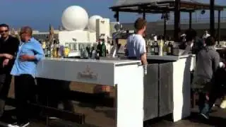 Imperial Gold Vodka on the beach Barcelona