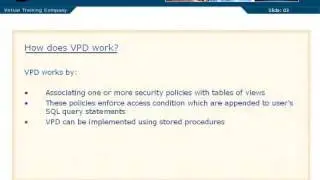 08 04 Use of Virtual Private Database