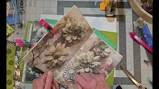 Junk Journal Shades of Green Tutorial Part 2 Freebie!