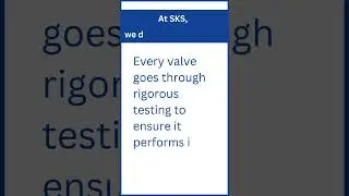 SKS VALVES TESTED
