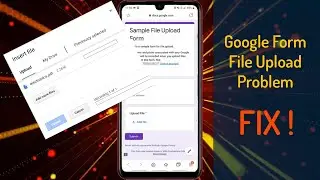 [ FIX 2025 ] Google Forms File Not Uploading Problem in Android | Drive Upload | English Subtitle