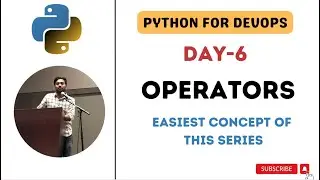 Day-6 | Operators | Python for DevOps #python  #abhishekveeramalla