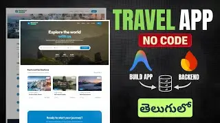 I Built a Travel Ticket Booking App ( NO CODING )🔥 | Antigravity UI + Firebase in Telugu
