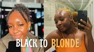Bleached My Natural 4C Hair At Home For The First Time Ever 🤭