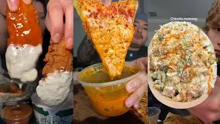 Подборка мукбангов из TikTok | Chipotle, Raising Cane&rsquo;s, Wingstop, Little Caesars и многое другое...
