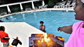 POOL DAY WE MADE SMORES AND WORKED OUT🏊‍♀️ | SUMMER JUST BEGUN ☀️