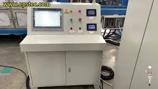 Display of 3 touch screen for Styrofoam cutting line connection in series