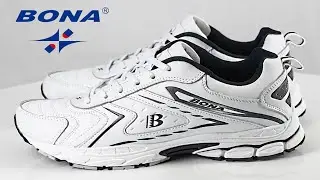 Отличные качественные кроссовки BONA с aliexpress и шнурки-резинки не требующие завязывания.