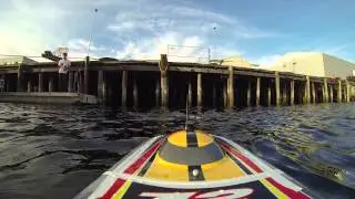HK genesis with stock motor, 125A marine esc, 2 X 5s 2450 Mah 30C, Metall prop.