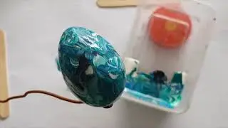 158 Easter Egg Decorating with Acrylic Pour Dipping plus My Setup