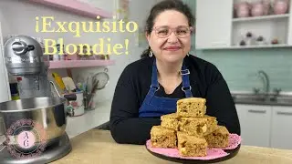 &iexcl;EXQUISITO BLONDIE! (Brownie de Chocolate Blanco) || Andrea Gorigoitia || AG CakeSchool