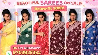 ✨ Budget Friendly Sarees Under ₹2000 ✨ #saree #purebanarasi #georgette #weaving 