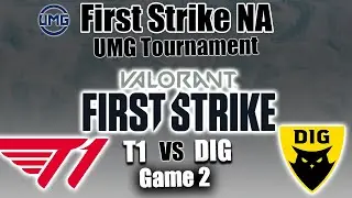 T1 vs Dignitas Game 2 - UMG Closed Qualifiers | Valorant First Strike NA | Highlights