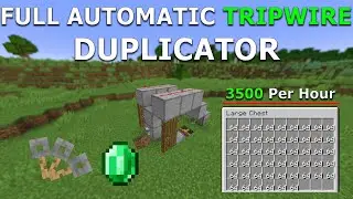 Minecraft Tripwire Hook Duplicator - Emerald Farm (Full Automatic)