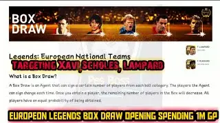 Legend Box Draw Opening Spending 1M GP || Pes 2021 Mobile