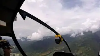 Helicopter Flight in Nepal (Pokhara-Chame-Pokhara) Robinson 66 Highlights