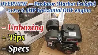 Двигатель Predator 212cc 6.5HP &ndash; распаковка и обзор (Harbor Freight)
