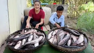Countryside Life TV: Snakehead fishes recipes | Deep fry fish | Marinated fish with homestyle