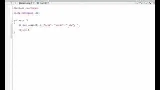 How to define arrays (C++ programming tutorial)