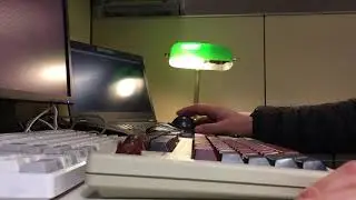 Cherry G80-11800 typing test, vintage brown switches lubed and filmed