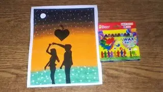 How to draw a Romantic couple drawing #artbysaira#Romantic couple drawing#wall painting designs 