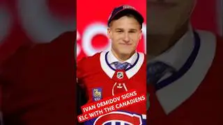 BREAKING NEWS: IVAN DEMIDOV SIGNS ELC WITH THE CANADIENS #NHL #Habs #Canadiens #SKA #Demidov #signed