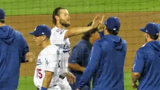 Dodgers & Kershaw Celebrate 2018 NLDS Game 2 Win!!!