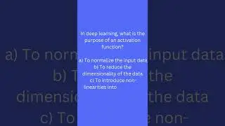 Activation Function in Deep Learning