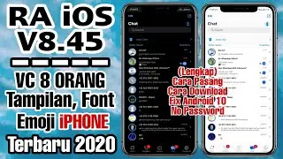 Cara Merubah Tampilan WhatsApp ANDROID Menjadi iPHONE 2020 - RA iOS WhatsApp V8.45 (No Password)