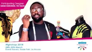 Elikem Kumordzie. The Tailor endorses #fghshop March 2014 _ #fghtv