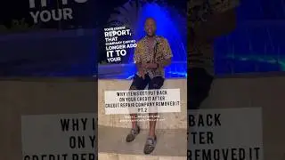 Why do previously disputed items get reinserted back onto your credit report? Here&rsquo;s why Pt.2👀⛔️⚠️