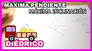 DIÉDRICO - recta máxima pendiente⛷️ y máxima inclinación🧗