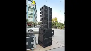 Sound Check of Actpro KR208 Dual 8 inch Line Array KR18S single 18 inch Subwoofer