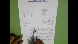 Lec - 23   NOT logic gate, C.E amp performing NOT operation. irshad academy