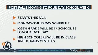 Post Falls Schools will try four day school week in the fall