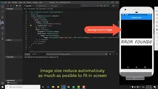 How to set background image without any error in 1 minute || Flutter || Dart || VScode