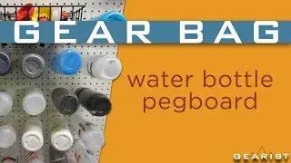 D.I.Y. WATER BOTTLE PEGBOARD STORAGE - Gear Bag from Gearist.com