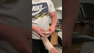 Ace bandage ankle wrap
