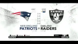 PS3 Gameplay: Madden NFL 12 (Season Week: 4) [Raiders vs Patriots]