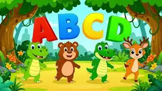 🦁🌴 ABC Jungle Song | Learn Alphabets with Jungle Animals 🔤🎶|Tiny Frog TV 🐸