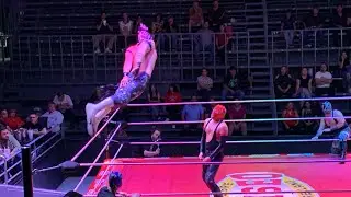 Imperio Negro Jr y Borrego Salvaje Jr vs Rel&aacute;mpago y Magnus