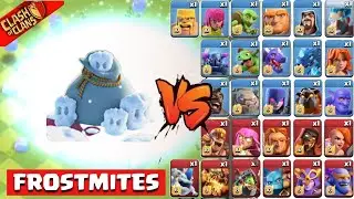 Frostmites vs All Troops | Cookie Rumble | Clashflict | Clash of Clans