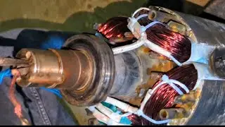125 KVA Armature Connection | Damping Winding | Armature par Stater wining #electrical  #winding